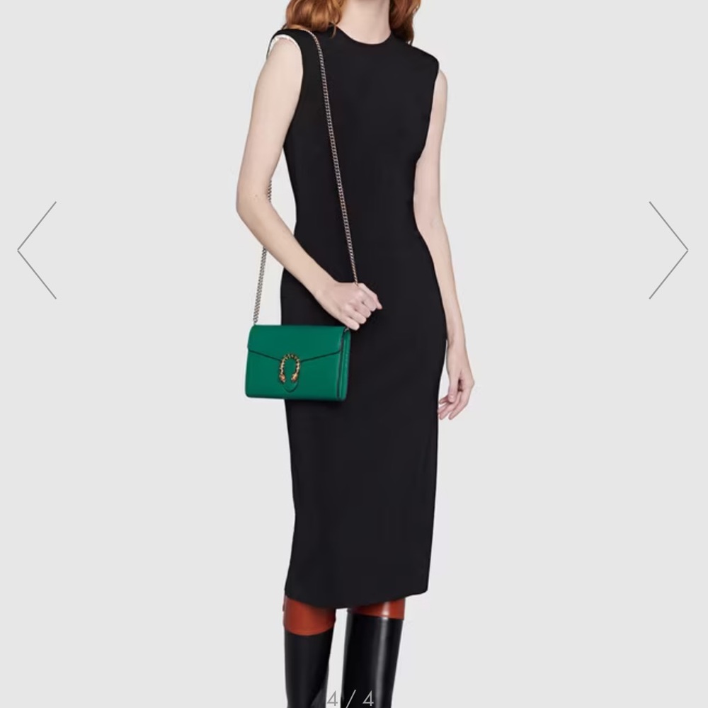 💕N E W   👜 G U C C I 
Dionysus mini leather chain wallet